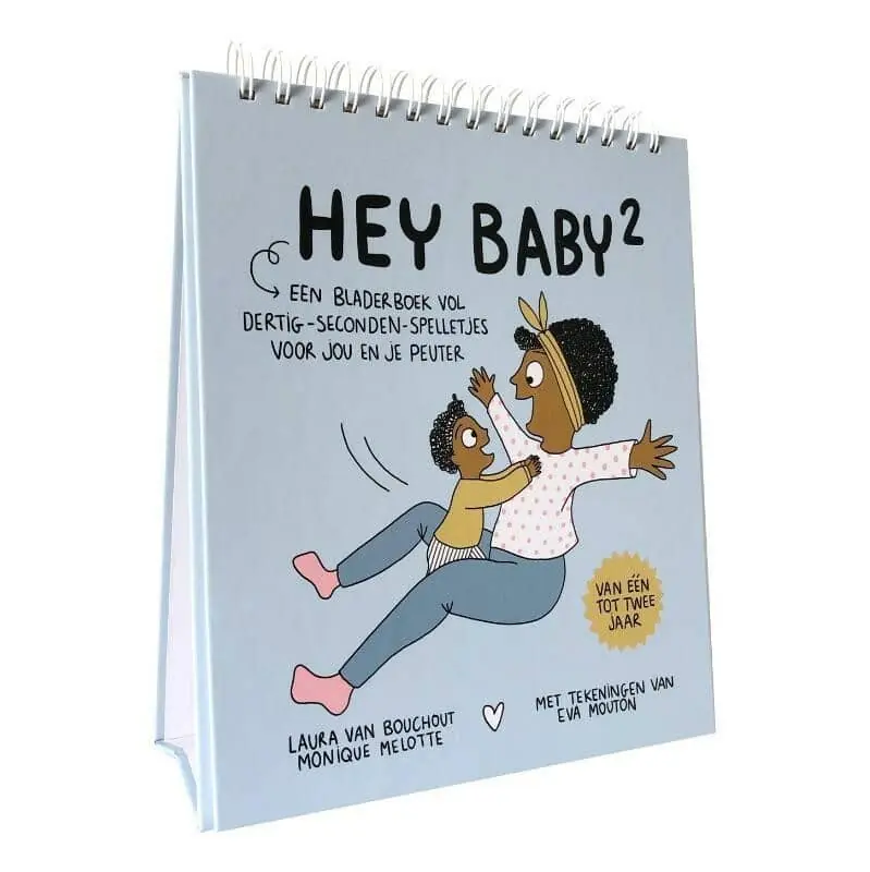 Hey baby 2 – Een bladerboek vol 30 seconden spelletjes voor jou en je peuter Beperkte Voorraad