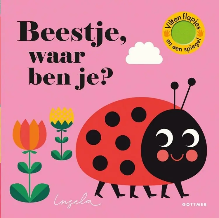 Beestje, waar ben je? (vilten flapjes en spiegel) Direct Beschikbaar