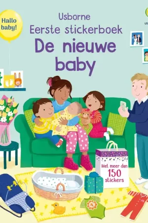Laatste Versie Usborne: De nieuwe baby (stickerboek met 150 stickers)