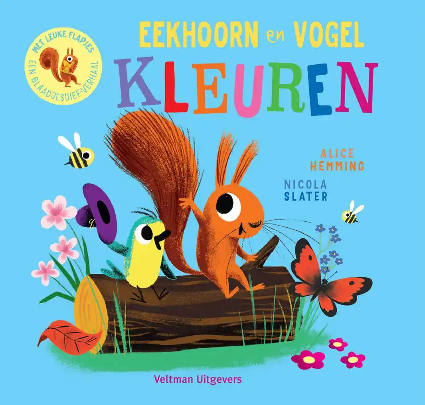 Nieuw Eekhoorn en Vogel – Kleuren (flapjesboek)