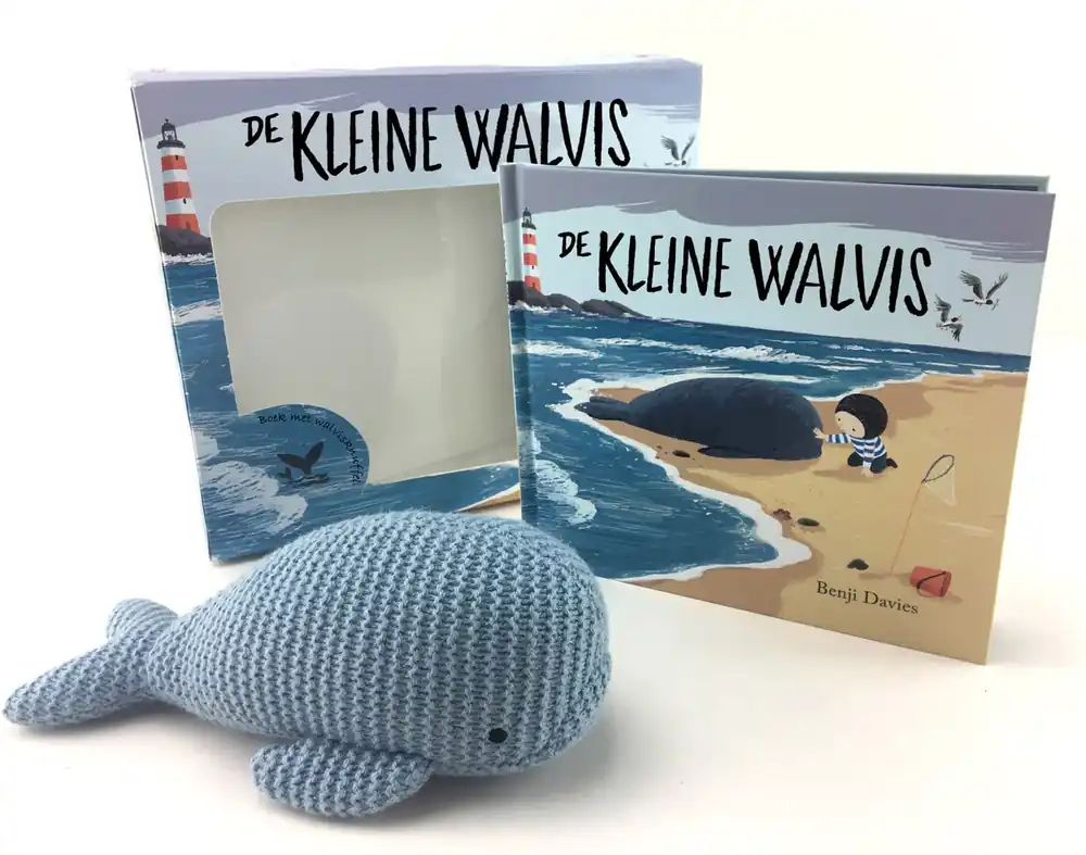 Koop Online De kleine Walvis (kartonboek + knuffel in cadeauset)