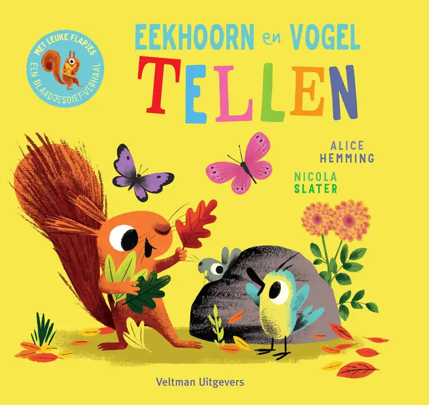 Eekhoorn en Vogel – Tellen (flapjesboek) Populair