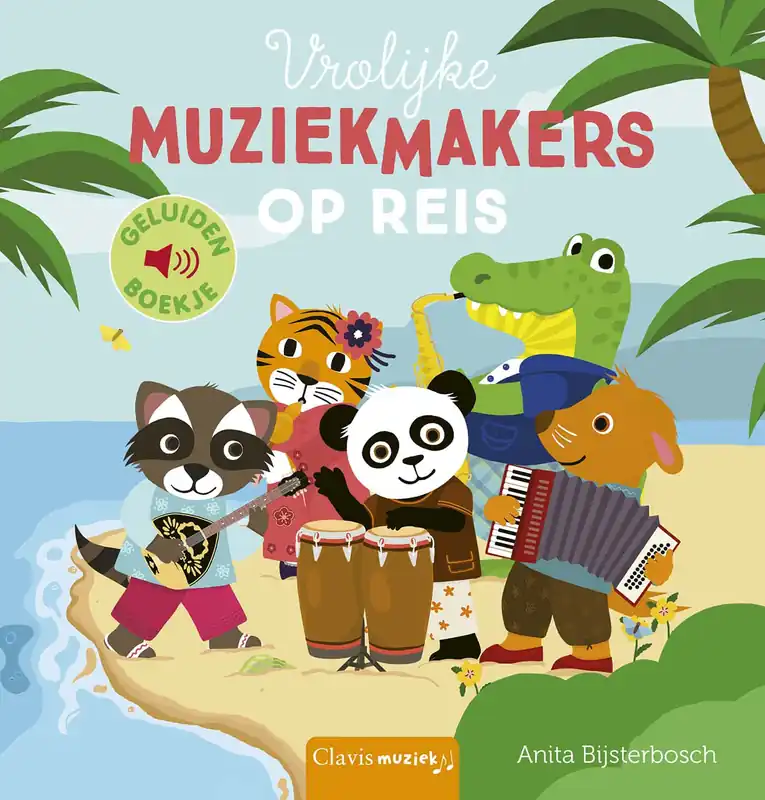 Vrolijke muziekmakers op reis (geluidenboek) Alleen Vandaag