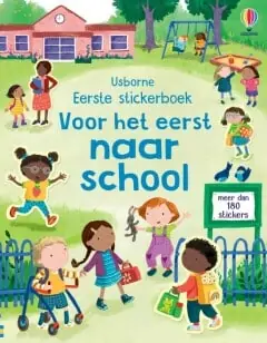 Hoge Kwaliteit Usborne: Voor het eerst naar school (stickerboek met 180 stickers)