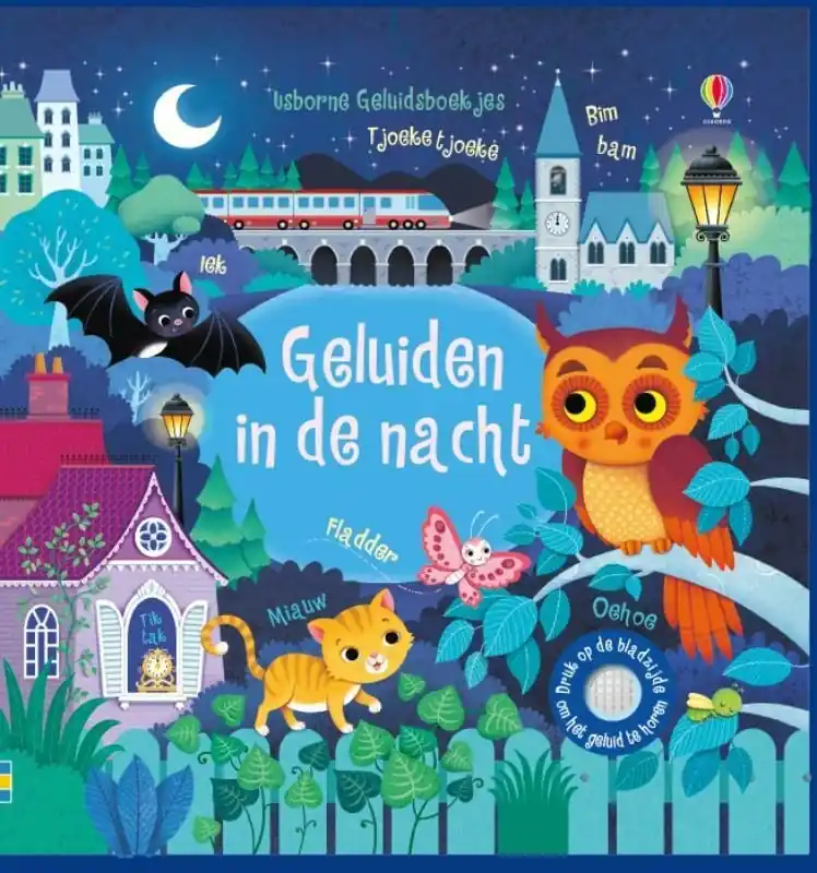Usborne: Geluiden in de nacht (geluidenboek) Koopje