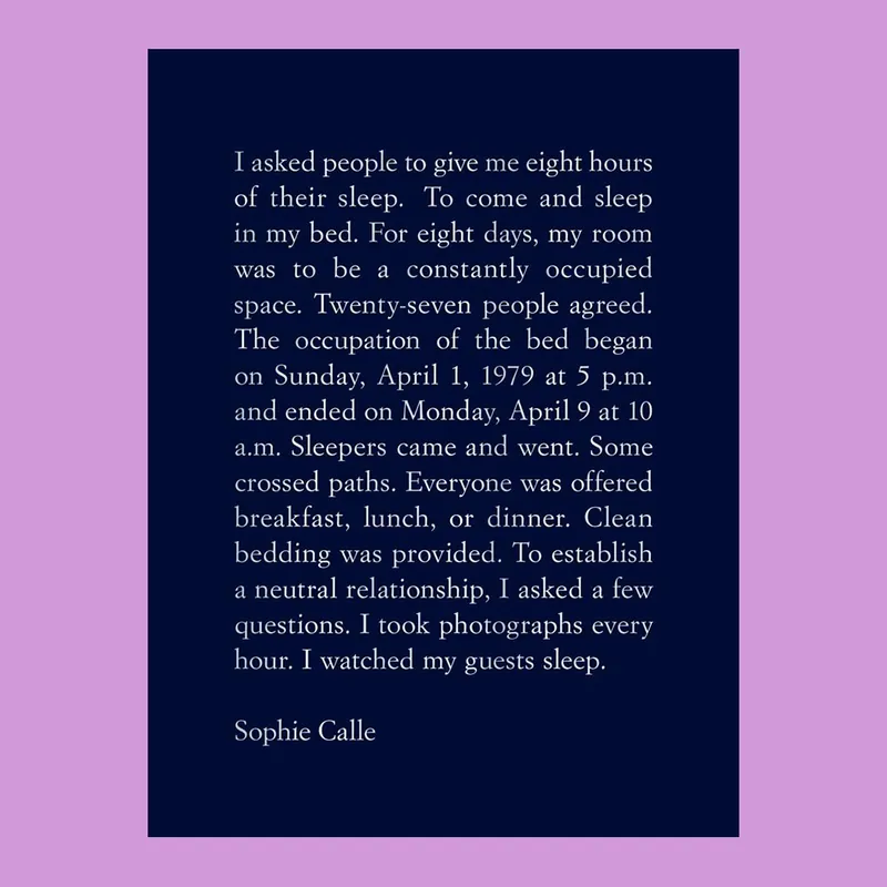 Populair Sophie Calle: The Sleepers
