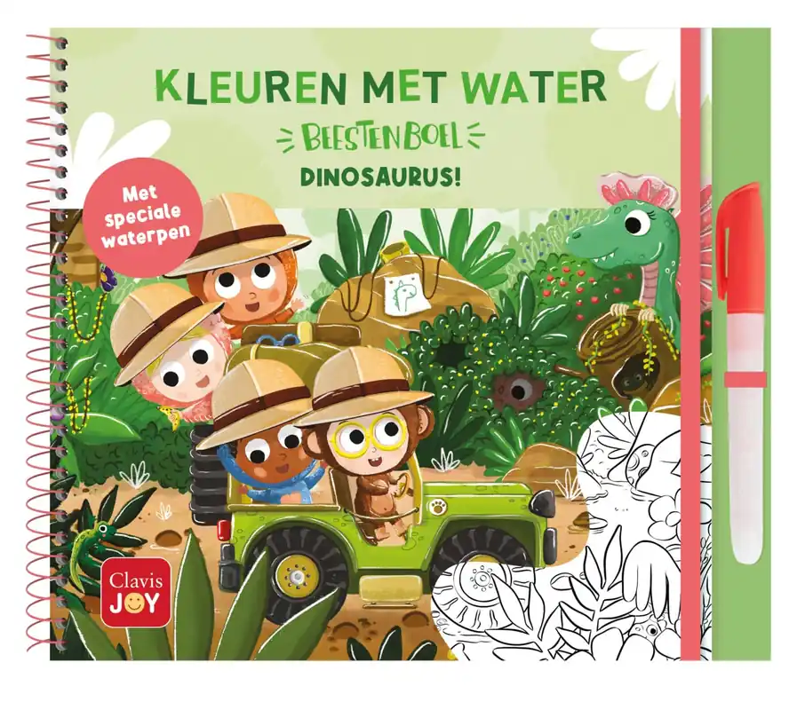 Beestenboel – Kleuren met water: Dinosaurus Direct Beschikbaar
