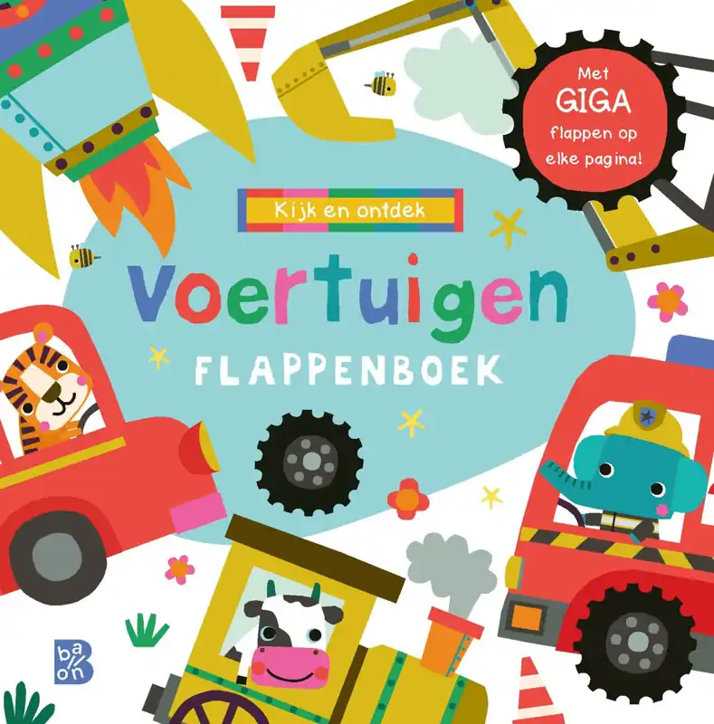 Kijk en ontdek – Voertuigen flappenboek Op = Op