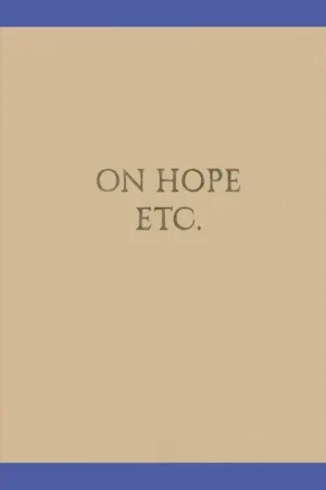 Beste Prijs Elke Andreas Boon: On Hope Etc.