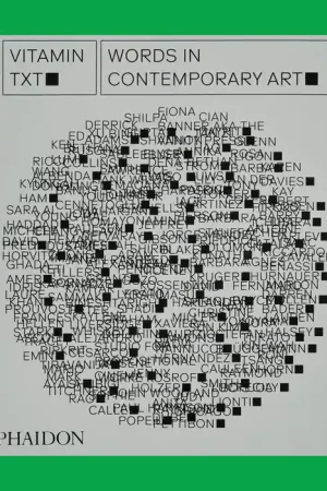 Vitamin Txt: Words in Contemporary Art Populair