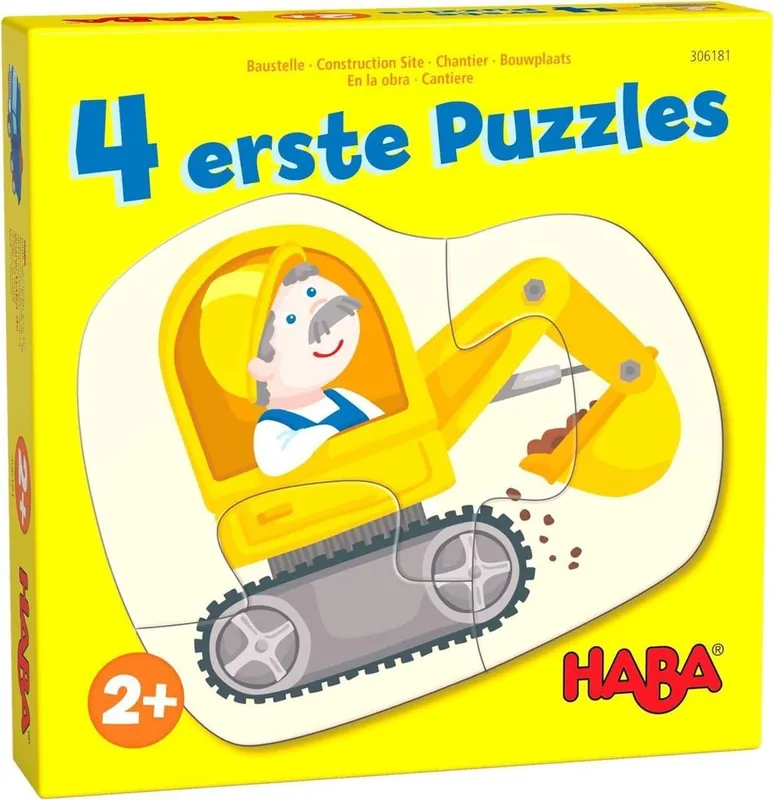HABA – 4 Eerste Puzzels: Bouwplaats Beperkt Aanbod