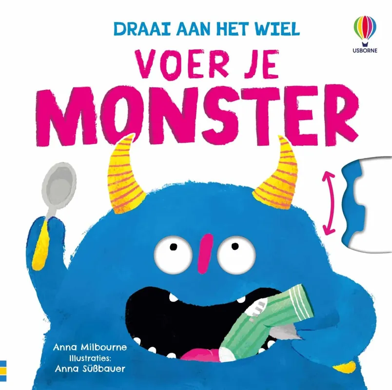 Meest Verkocht Usborne: Voer je monster (draaien aan het wieltje)