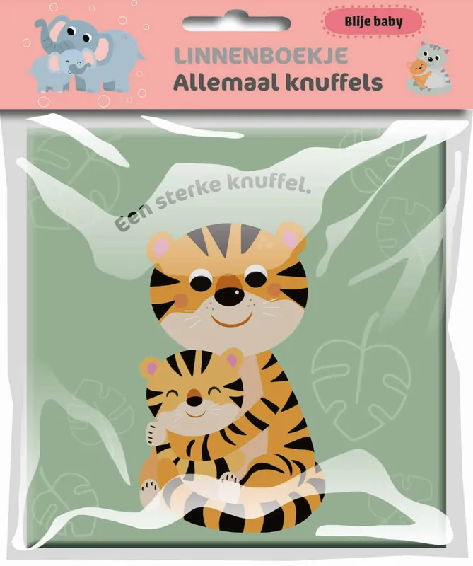 Beperkte Voorraad Blije baby – Allemaal knuffels (linnenboekje)
