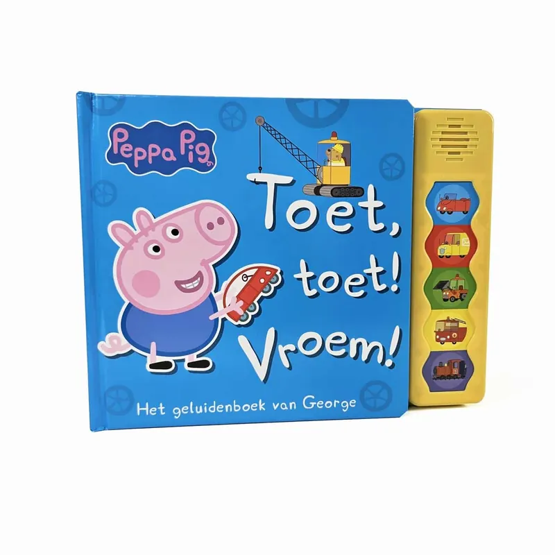 Peppa Pig – Toet, toet! Vroem! – Het geluidenboek van George Betaalbaar