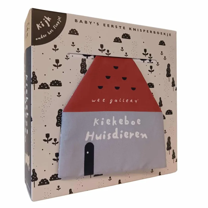 Wee Gallery Kiekeboe Huisdieren (stoffen boekje) Snelle Levering