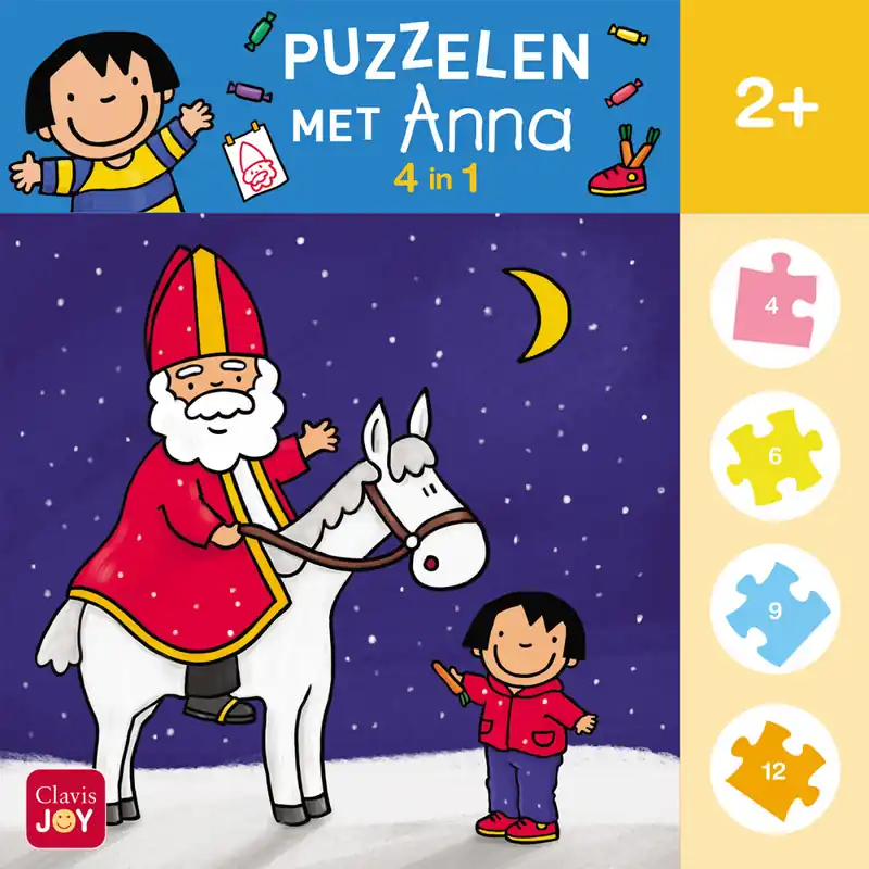 Op = Op Puzzelen met Anna – 4 in 1 puzzel Sinterklaas