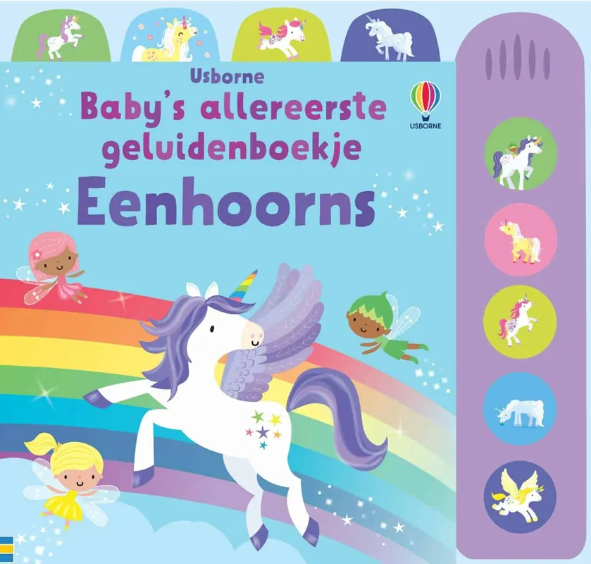 Usborne: Baby's allereerste geluidenboekje: Eenhoorns Goedkoop