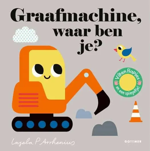 Graafmachine, waar ben je? (vilten flapjes en spiegel) Favoriet