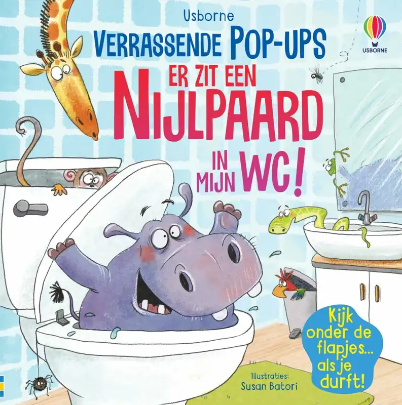 Usborne: Er zit een nijlpaard in mijn wc! (pop-up) Meest Verkocht