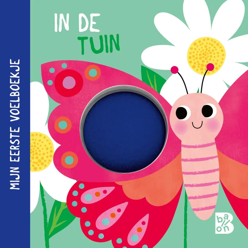 In de tuin (Kartonboek met pompon) Direct Verzonden