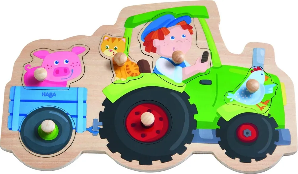 Speciale Aanbieding HABA – Inlegpuzzel: Dolle trekkerrit