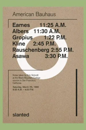 American Bauhaus: Eames, Albers, Gropius, Kline, Rauschenberg, Asawa Lage Kosten