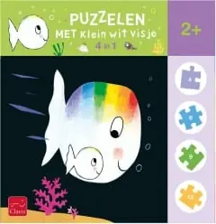 Uitverkoop Puzzelen met Klein wit visje – 4 in 1-puzzel