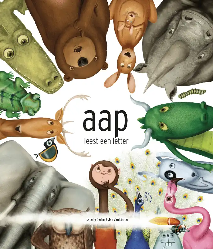 Aap leest een letter Tijdelijk Beschikbaar