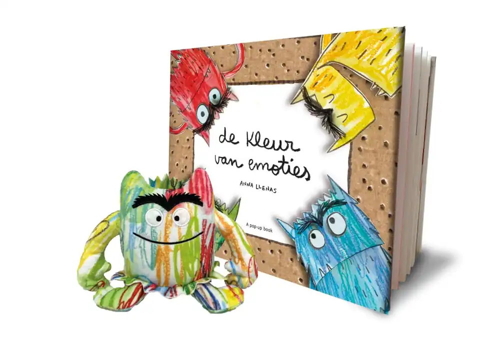 De kleur van emoties pop-up + knuffel Seizoensaanbieding