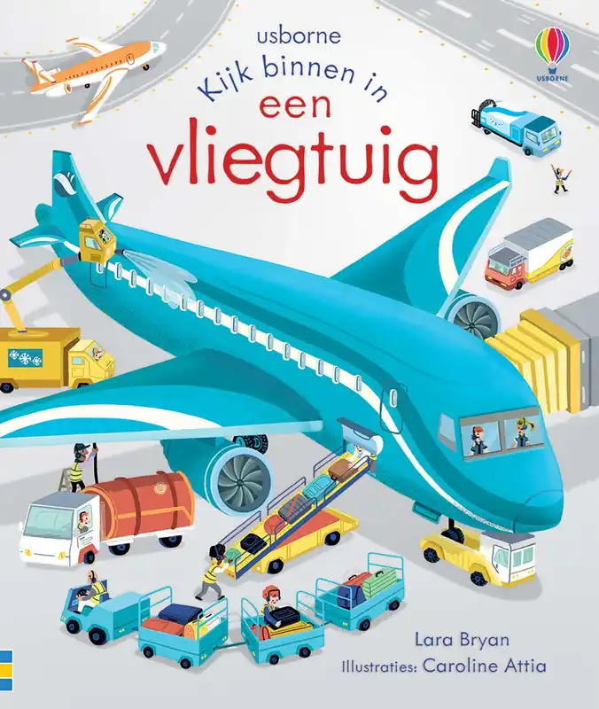 Fabrieksprijs Usborne – Kijk binnen in een vliegtuig