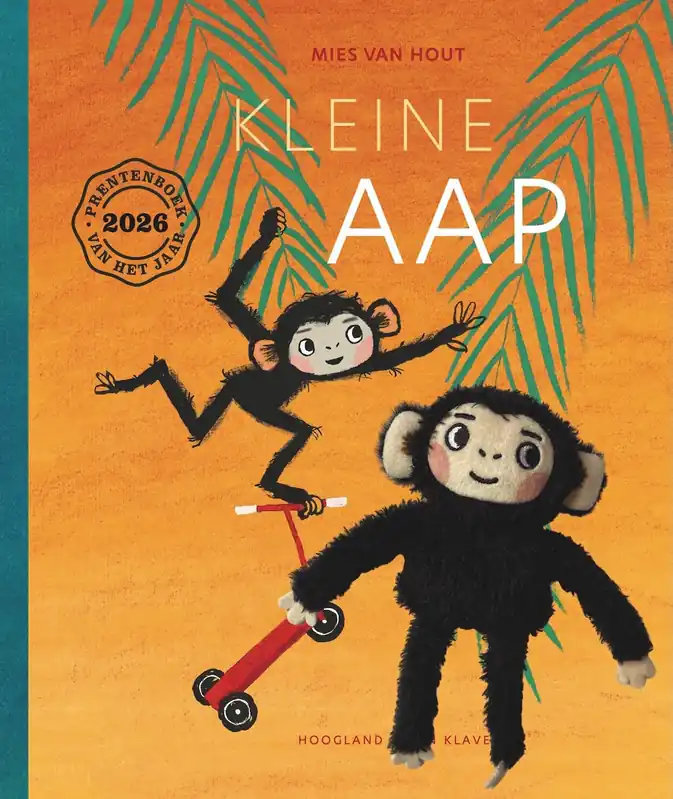 Kleine Aap met knuffel Superprijs
