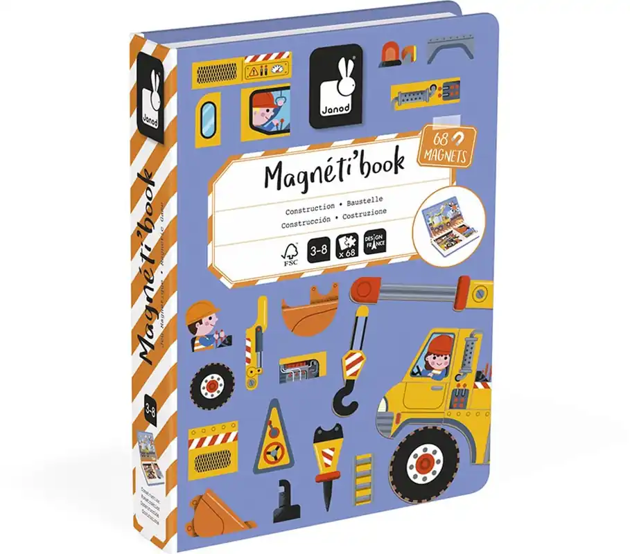 Express Levering Janod Magnetibook – Constructie (bouwplaats)