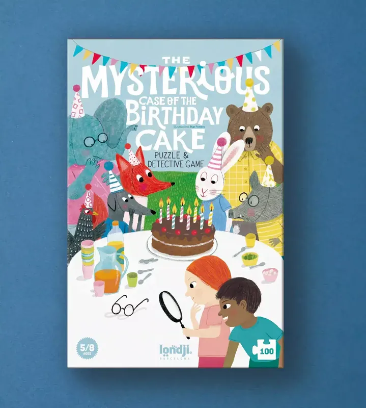 Flitsaanbieding Londji – Puzzel: Mysterious Case of the Birthday Cake (puzzel 100 st. + detectivespel)