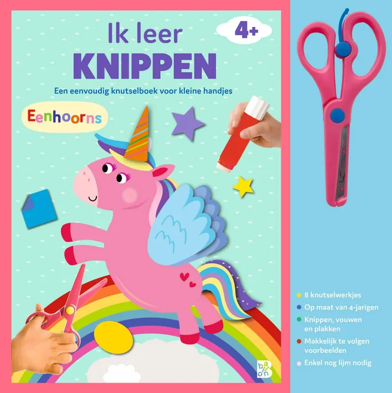 Nieuw Knutselboek met schaartje: Eenhoorns