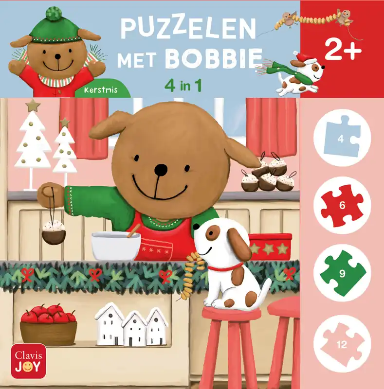 Must-Have Puzzelen met Bobbie 4-in-1: Kerstmis