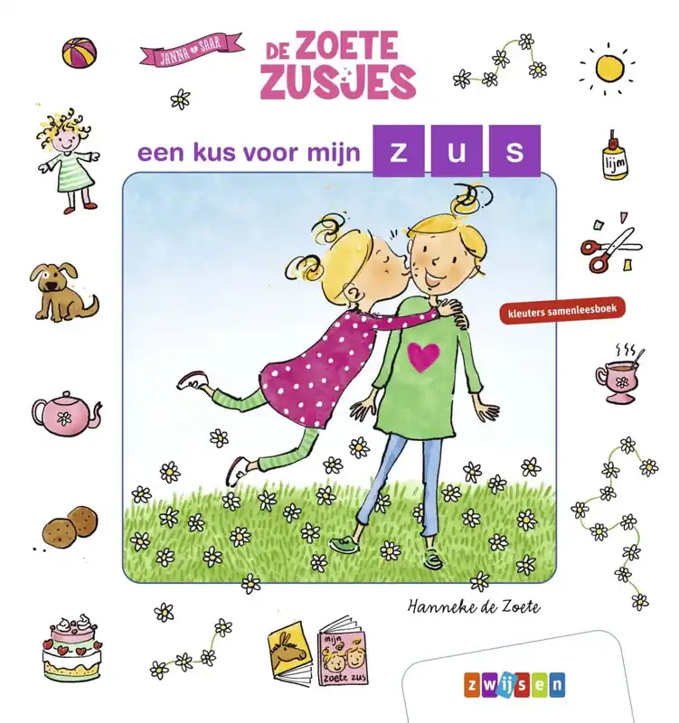 Kleuters samenleesboek – De Zoete Zusjes: Een kus voor mijn zus (AVI start) Meest Verkocht