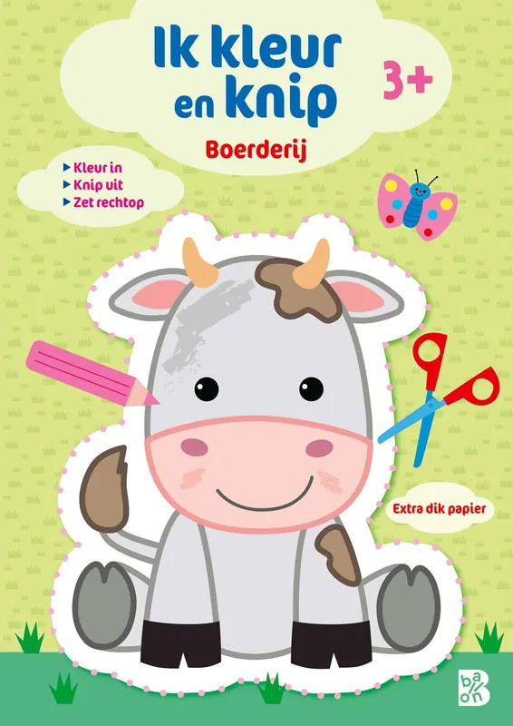 Ik kleur en knip: Boerderij Premium