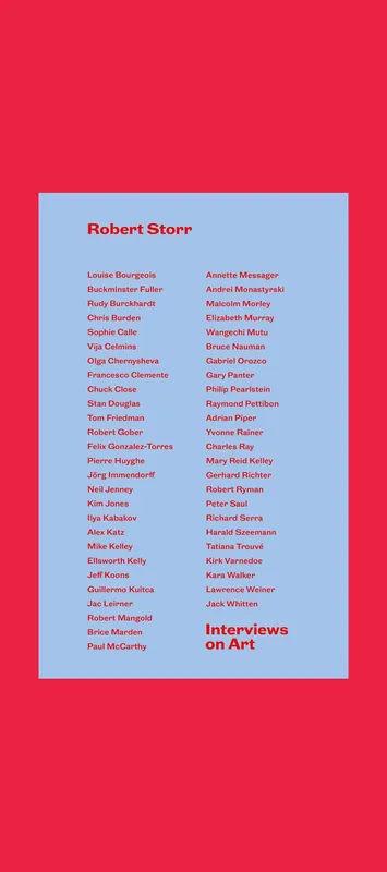 Merkproduct Robert Storr: Interviews on Art