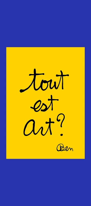 Gratis Retour Ben Vautier: Tout est art?