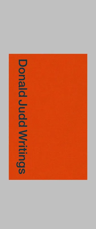 Weekendaanbieding Donald Judd: Writings