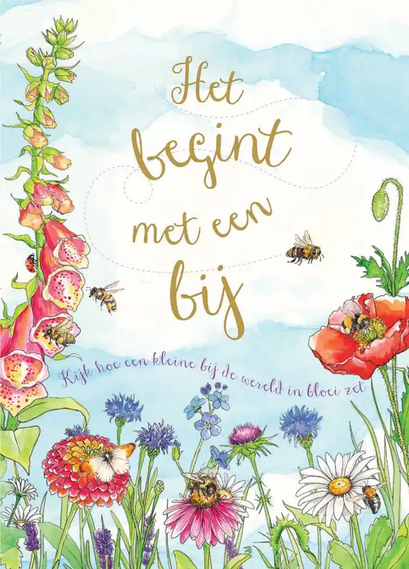 Korting Het begint met een bij
