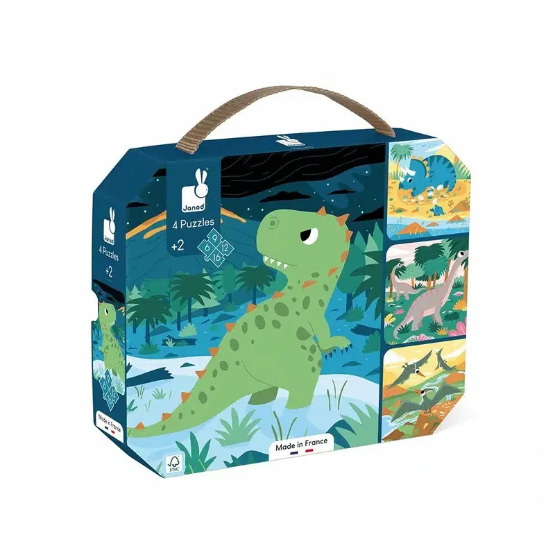 Janod – Puzzel: Dinosaurus (6-9-12-16 st.) Lage Kosten