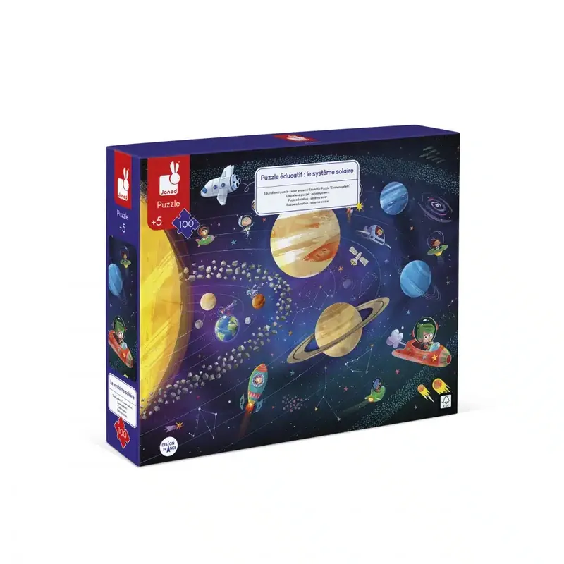 Janod – Educatieve puzzel: Het zonnestelsel (100 st.) Dagaanbieding