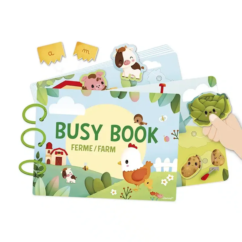 Seizoensaanbieding Janod – Busy Book Boerderij