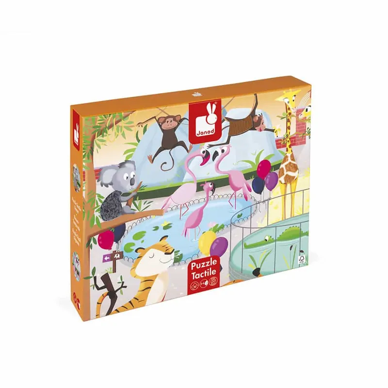 Express Levering Janod – Educatieve en tactiele puzzel: Dierentuin (20 st.)