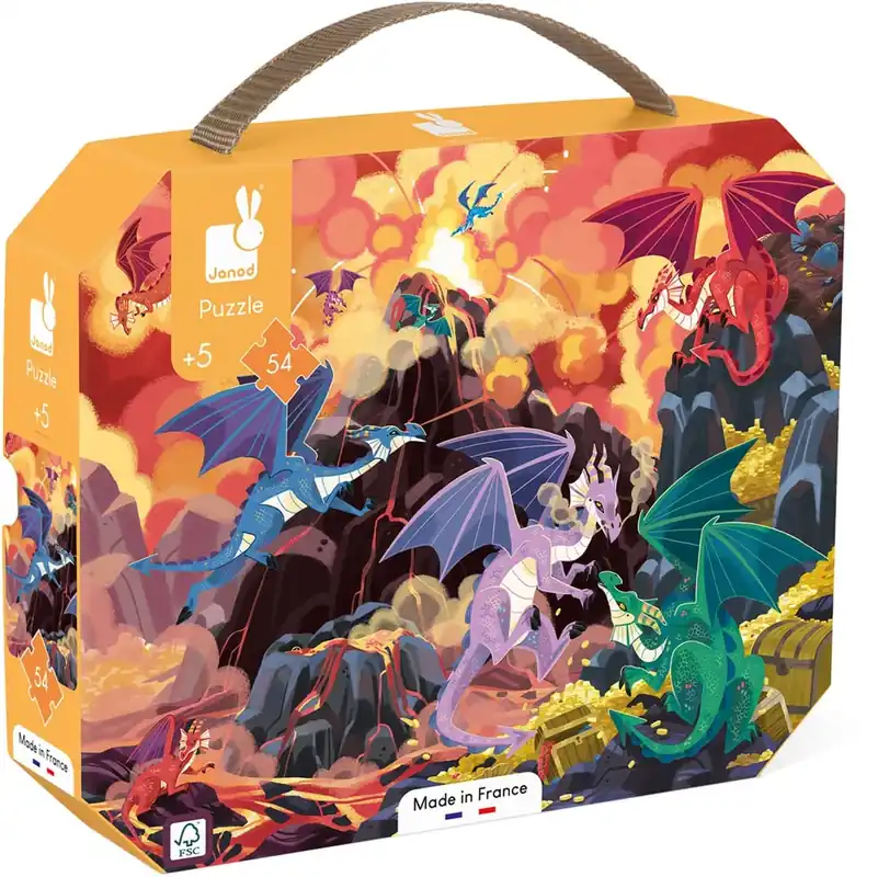 Janod – Puzzel: Vurige draken (54 st.) Nu Kopen
