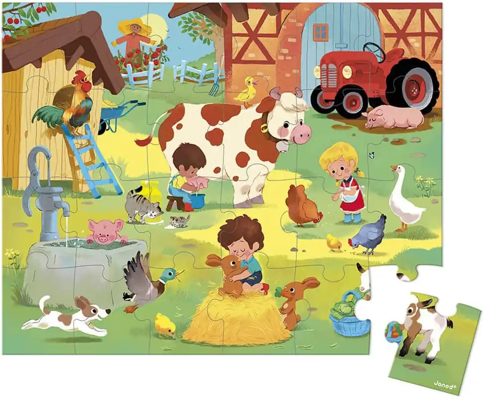 Exclusieve Aanbieding Janod – Puzzel: Op de boerderij (24 st.)