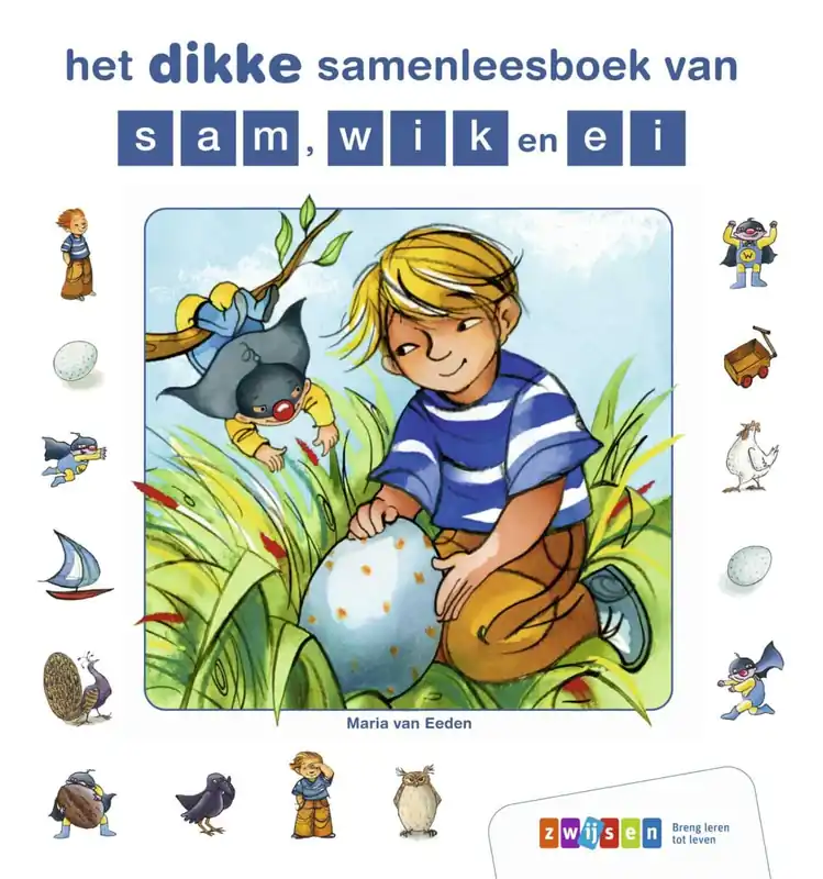 Het dikke kleuters samenleesboek van Sam, Wik en Ei (AVI start) Direct Beschikbaar