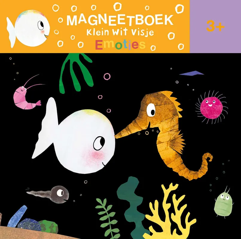 Magneetboek Klein wit visje – Emoties Express Levering