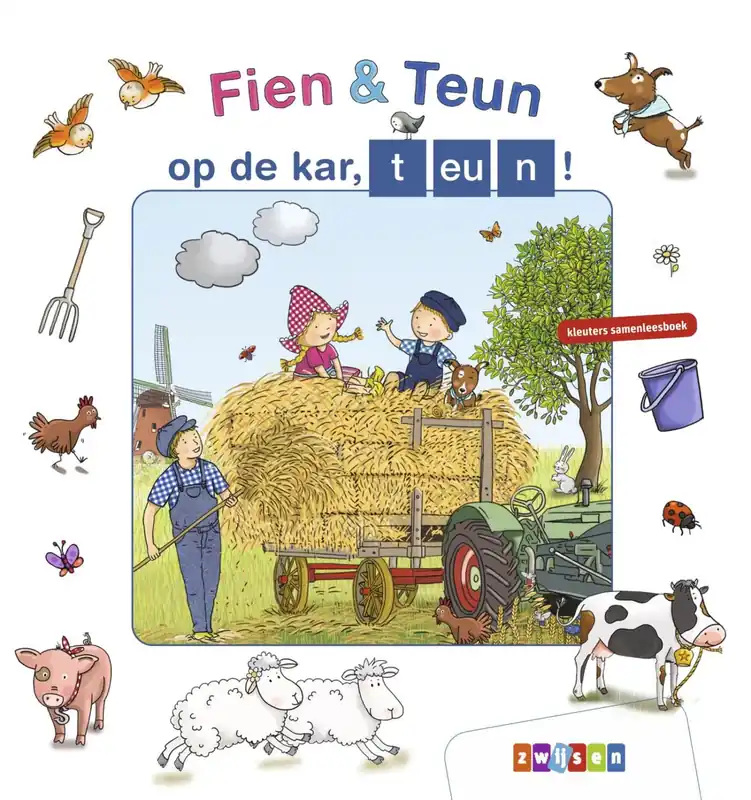 Kleuters samenleesboek – Fien & Teun: op de kar, teun! (AVI start) Exclusieve Aanbieding